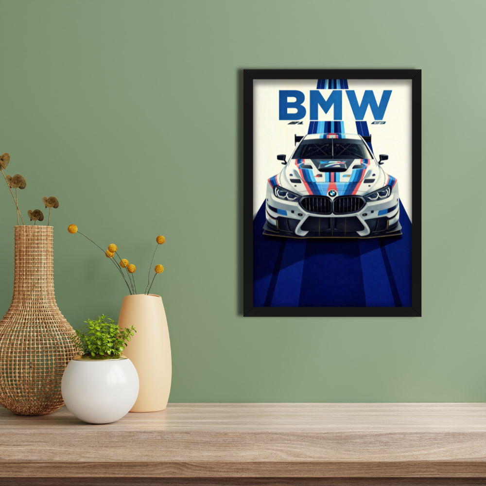 BMW M4 GT4 -1 - Framed Car Poster