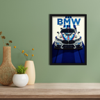 BMW M4 GT4 -1 - Framed Car Poster