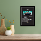 CHEVROLET CLASSIC C-10 V1 - Framed Car Poster