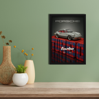 PORSCHE TURBO - Framed Car Poster