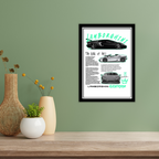 LAMBORGHINI AVENTADOR - Framed Car Poster
