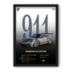 PORSCHE 911 GT3 RS - Framed Car Poster