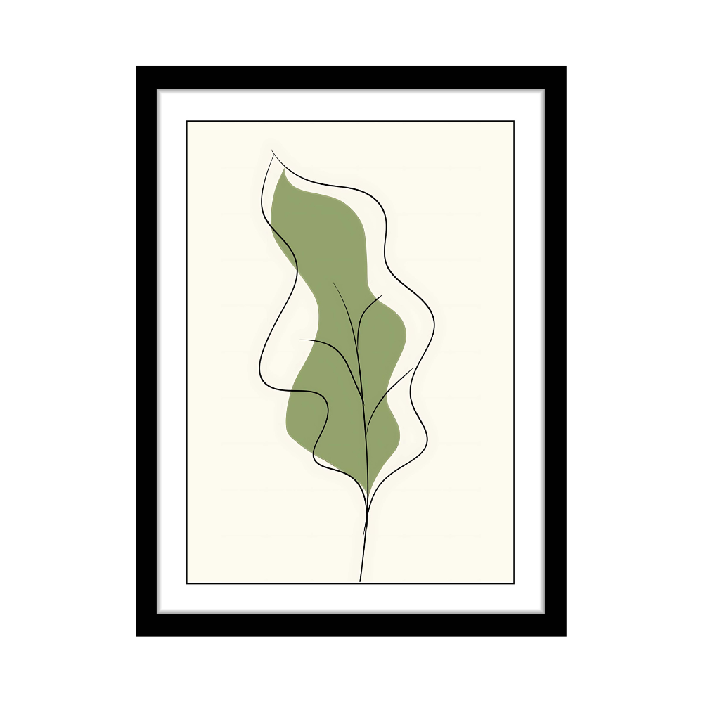 VIRIDIS FOLIUM - Framed Abstract Poster