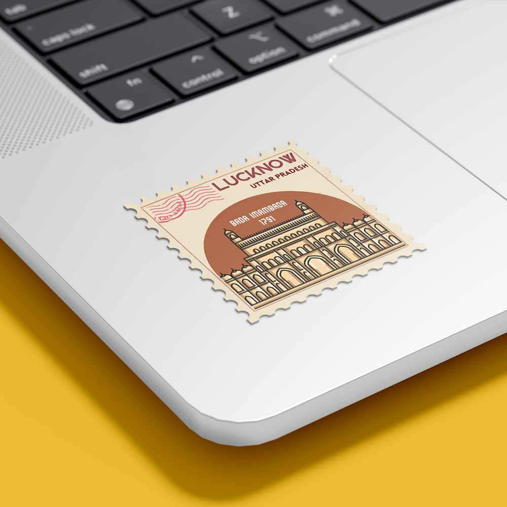 CITY STAMP LUCKNOW-Vinyl Sticker