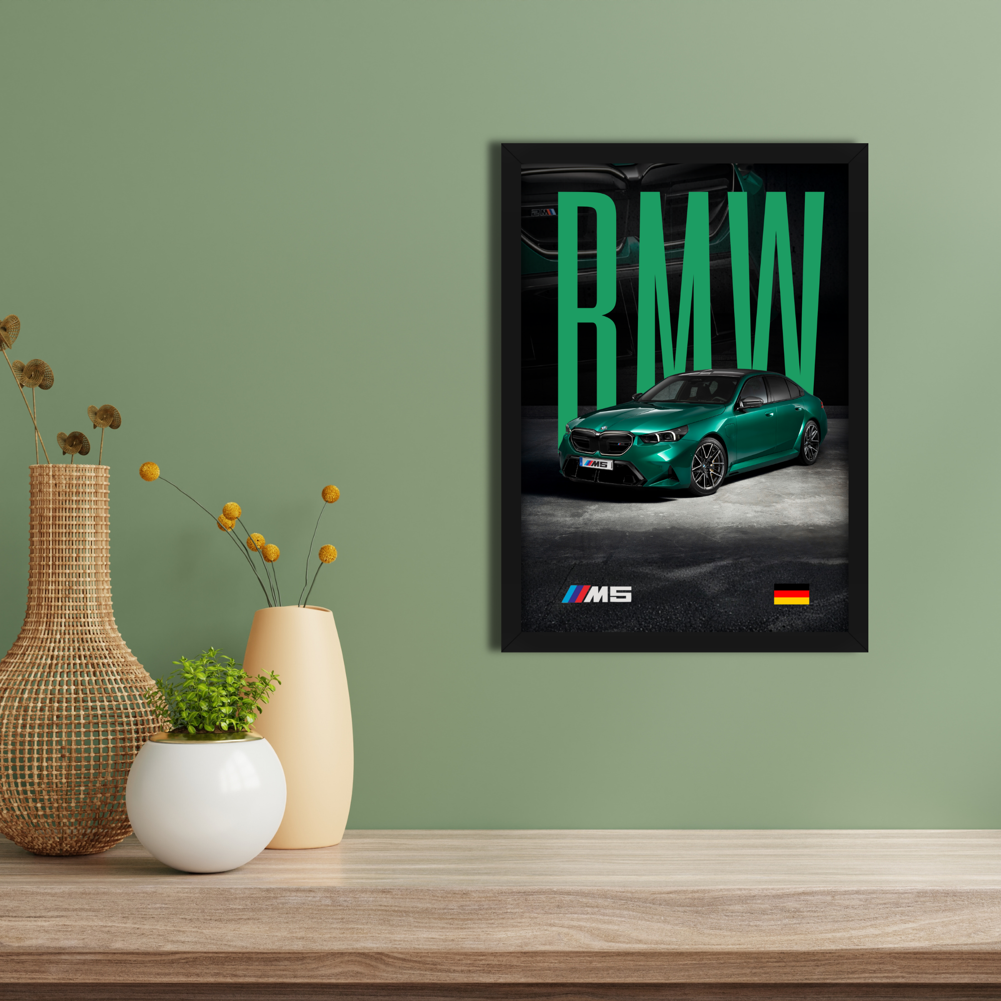 BMW M5 - Framed Car Poster