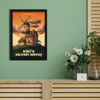 KIKIS DELIVERY SERVICE- Framed Ghibli Anime Poster