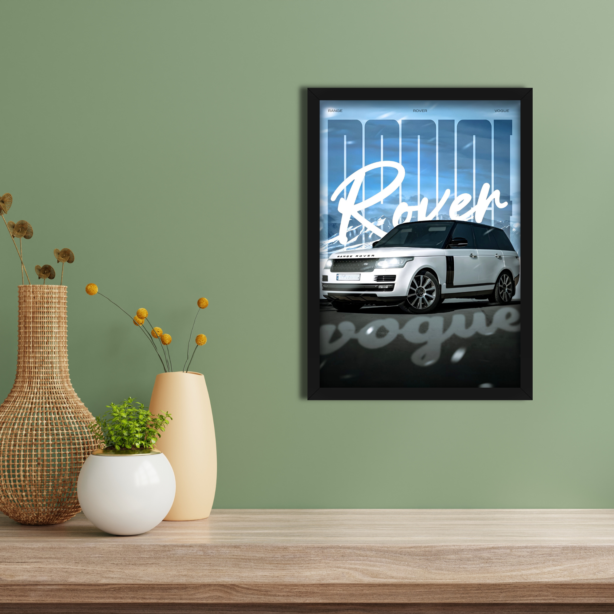 RANGER ROVER VOGUE - Framed Car Poster