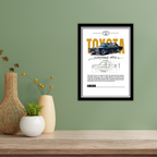 TOYOTA CORONA 1970 V2 - Framed Car Poster