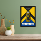 PORSCHE 906 CARRERA 6 - Framed Car Poster