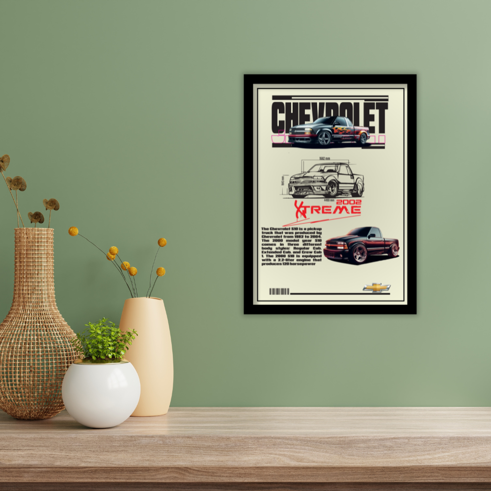 CHEVROLET XTREME 2002 - Framed Car Poster