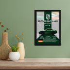 PORSCHE 911 CARRERA GTS - Framed Car Poster