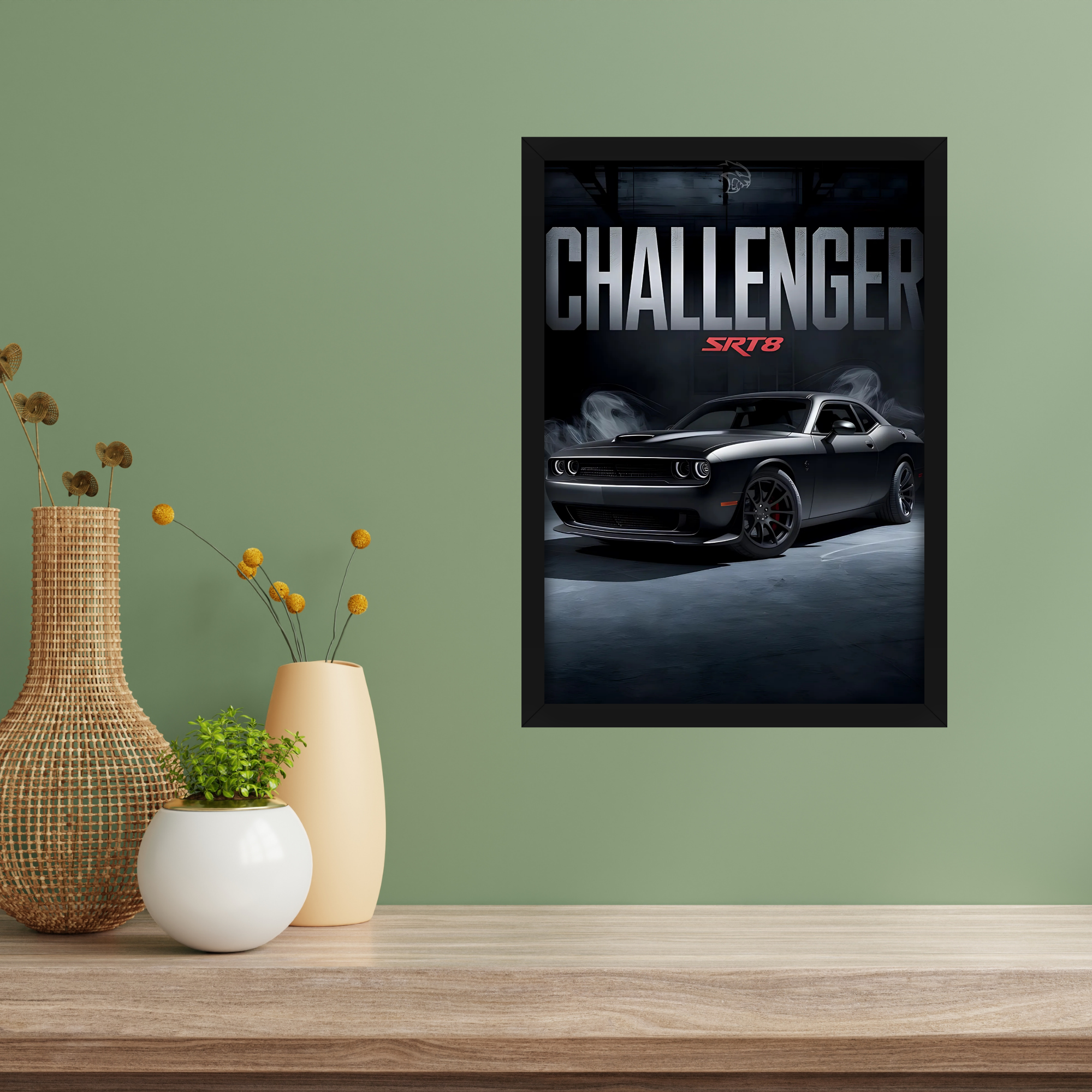 CHALLENGER SRT8 - Framed Car Poster