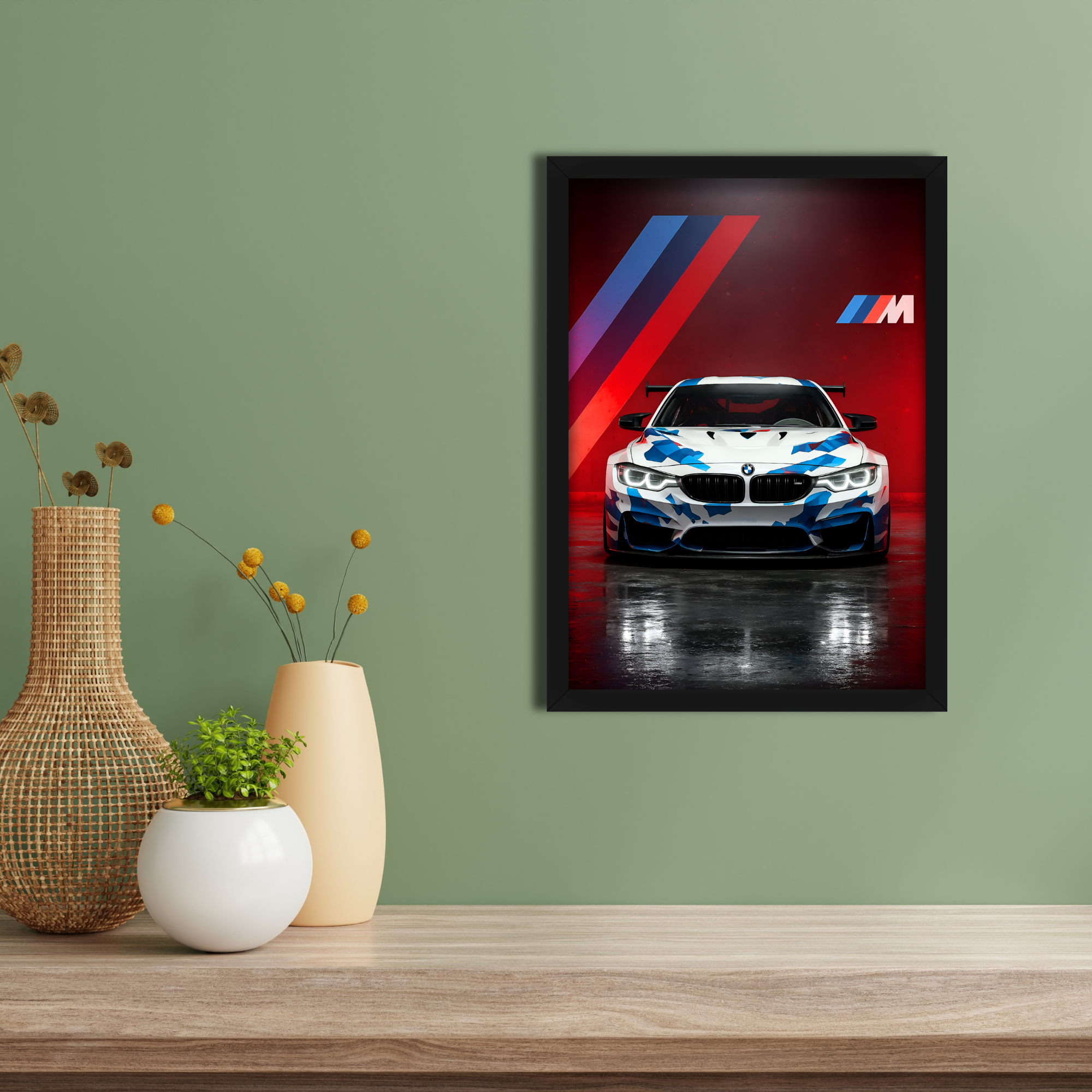 BMW M4 GT4 - Framed Car Poster