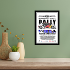 PEUGEOT 208 WR - Framed Car Poster