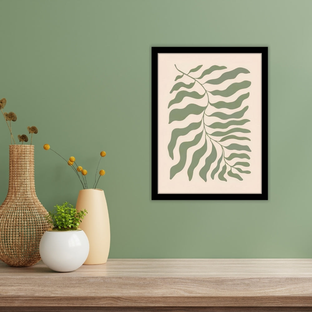 SERENE FERN - Framed Abstract Poster
