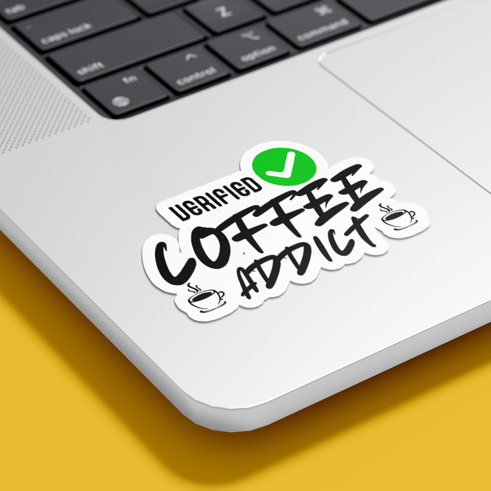 Verified Coffee Addict - Vinyl Sticker