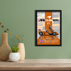 MCLAREN F1 - Framed Car Poster