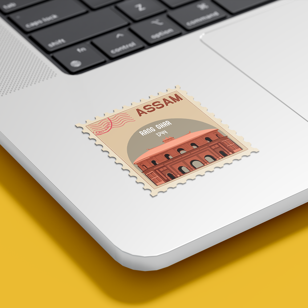 CITY STAMP ASSAM-Vinyl Sticker