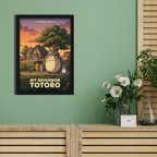 MY NEIGHBOUR TOTORO- Framed Ghibli Anime Poster