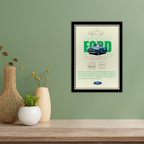 FORD CLASSIC F-100 1956 - Framed Car Poster