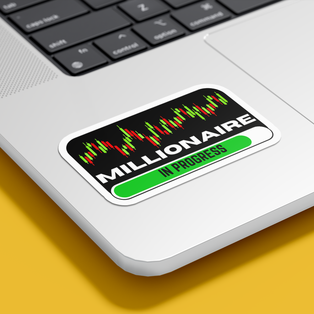 Millionaire in progress - Vinyl Sticker