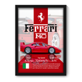 FERRARI F40 - Framed Car Poster