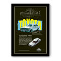 TOYOTA CORONA 1970 V1 - Framed Car Poster