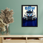 BMW M4 GT4 -1 - Framed Car Poster