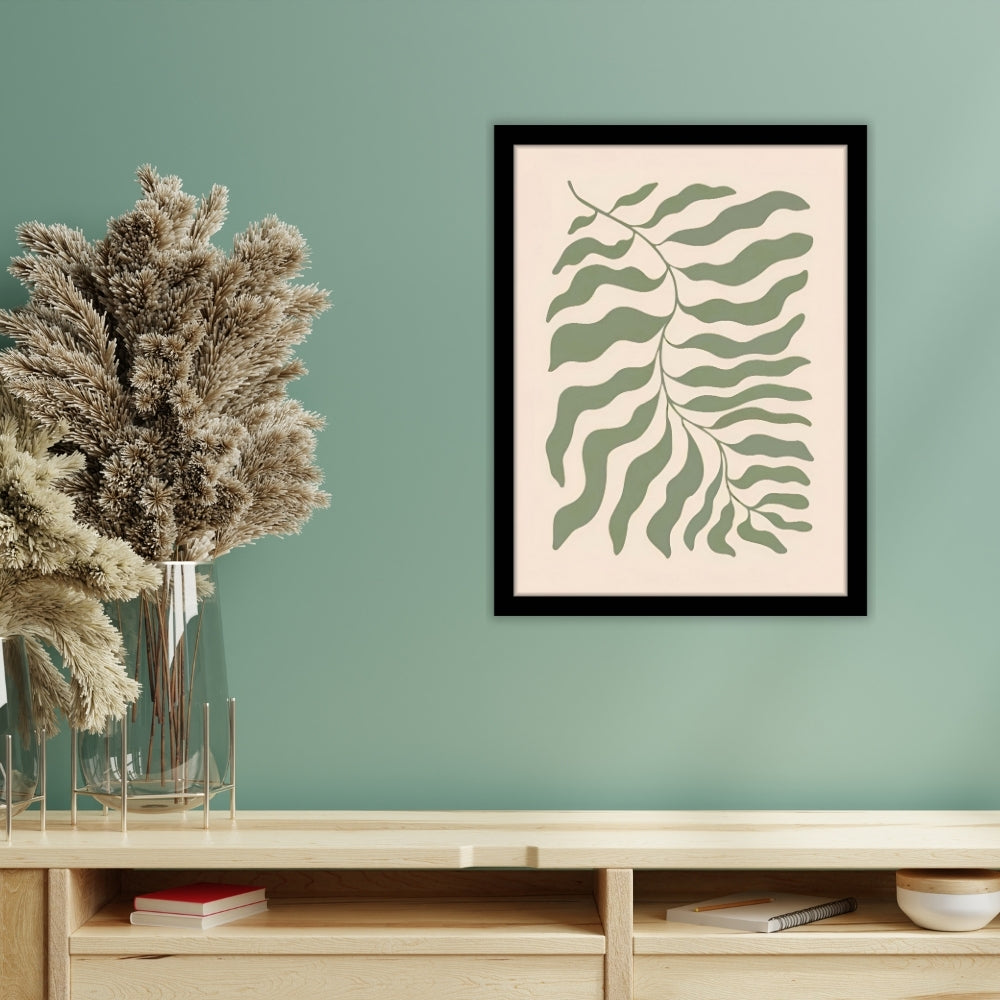 SERENE FERN - Framed Abstract Poster