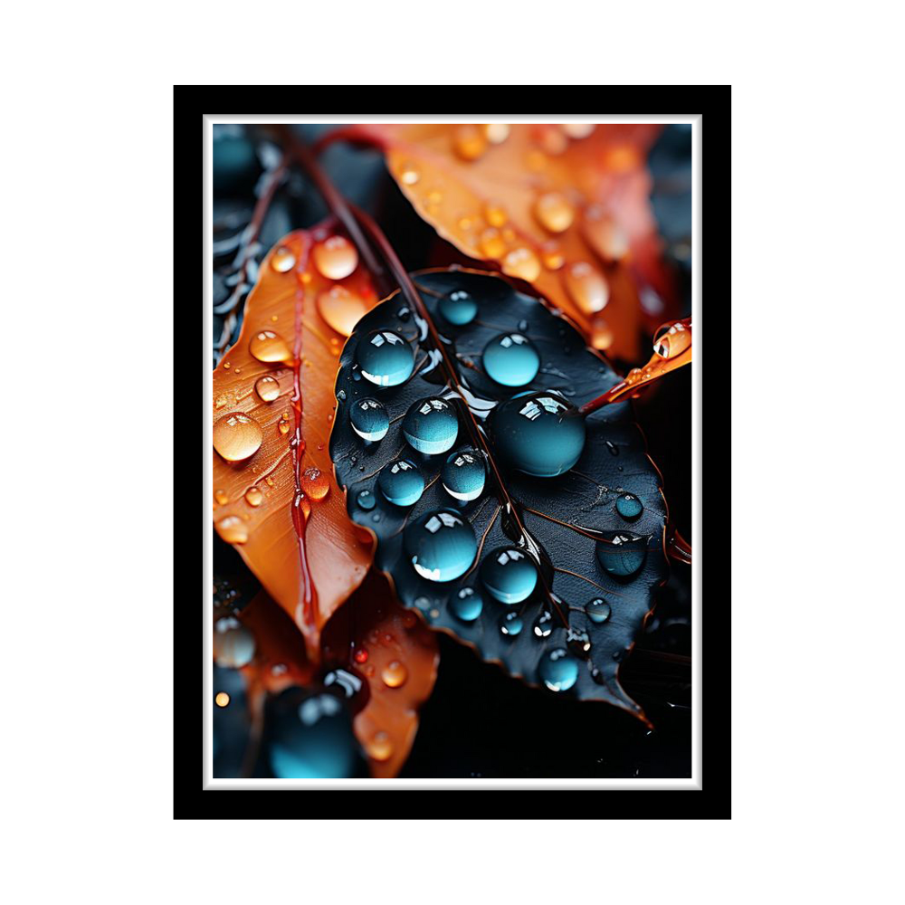 HYDRATED HEART - Framed Abstract Poster