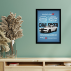 DODGE CHALLENGER SRT HELLCAT - Framed Car Poster