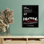 GT MUSTANG - Framed Car Poster