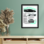 LAMBORGHINI AVENTADOR - Framed Car Poster