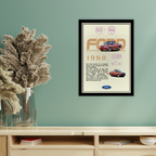 FORD 1980 - Framed Car Poster