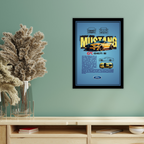 FORD MUSTANG GT GEN 6 - Framed Car Poster