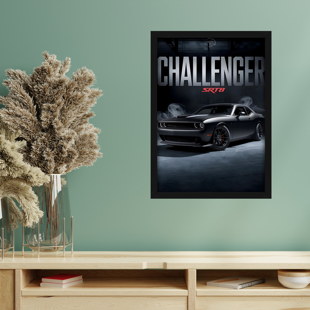 CHALLENGER SRT8 - Framed Car Poster