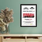 FERRARI CHARLES MARC LECLERC 16 - Framed Car Poster