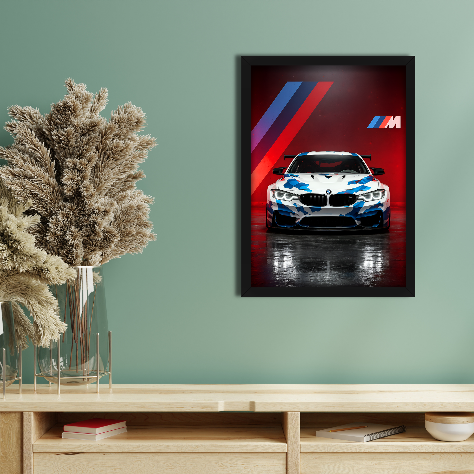 BMW M4 GT4 - Framed Car Poster