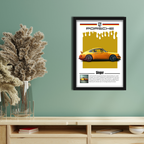 SINGER - Framed Car Poster