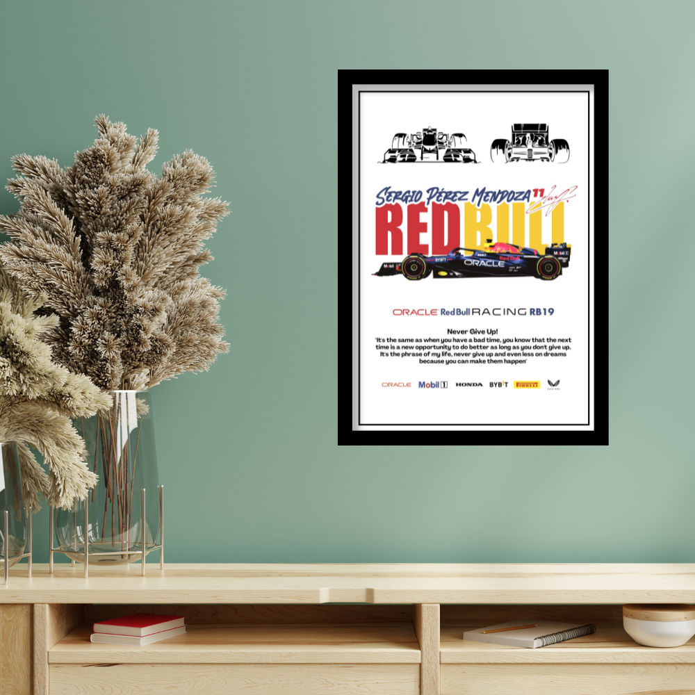 ORACLE REDBULL RACING RB19 - Framed Car Poster