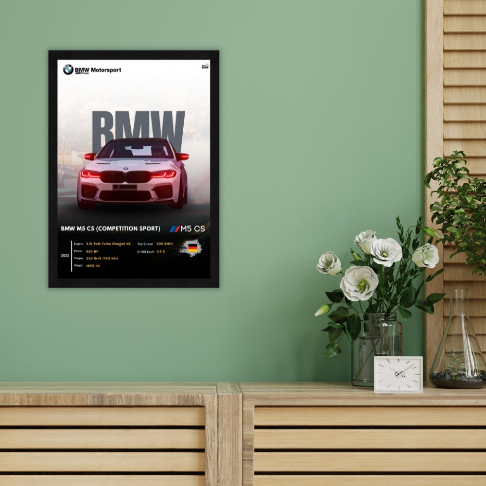 BMW M5 CS - Framed Car Poster