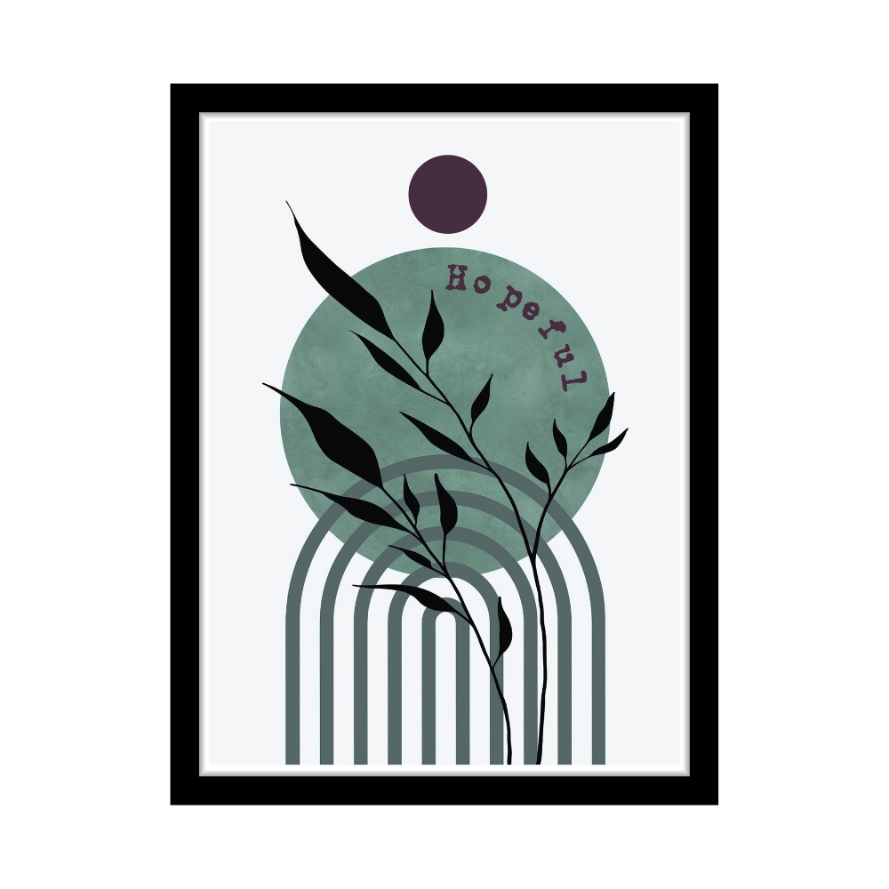 VERDANT ECHO - Framed Abstract Poster