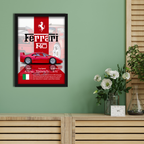 FERRARI F40 - Framed Car Poster