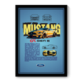 FORD MUSTANG GT GEN 6 - Framed Car Poster