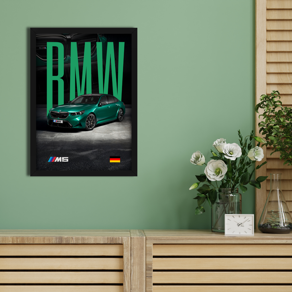 BMW M5 - Framed Car Poster