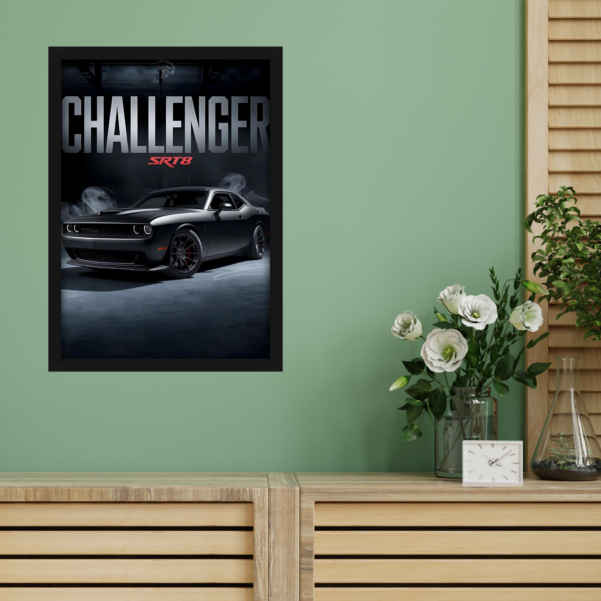 CHALLENGER SRT8 - Framed Car Poster