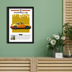 SINGER - Framed Car Poster