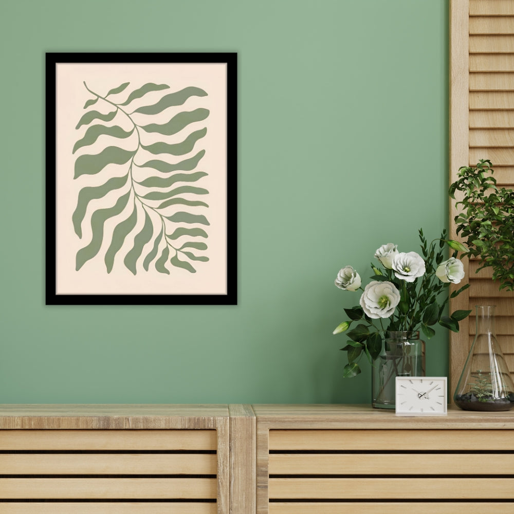 SERENE FERN - Framed Abstract Poster
