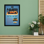 CHEVROLET CAMARO 5TH GEN - Framed Car Poster