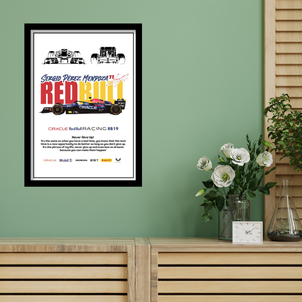ORACLE REDBULL RACING RB19 - Framed Car Poster